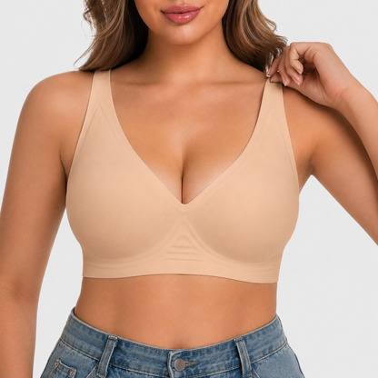 Seamless Deep V Push-Up Wireless Bra 3.0
