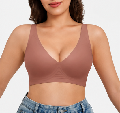 Seamless Deep V Push-Up Wireless Bra 3.0